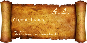 Aigner Laura névjegykártya