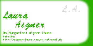 laura aigner business card